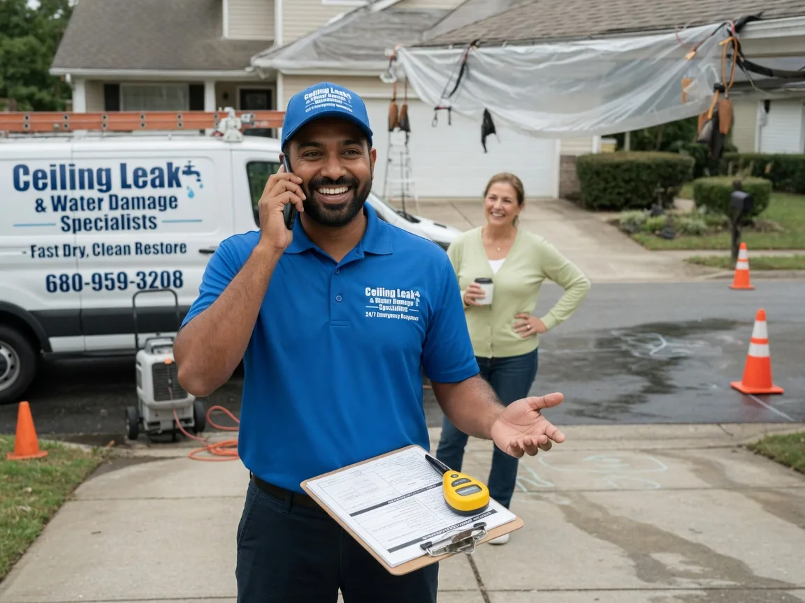 Ceiling Leak Cleanup Hawk Run, PA FAQs